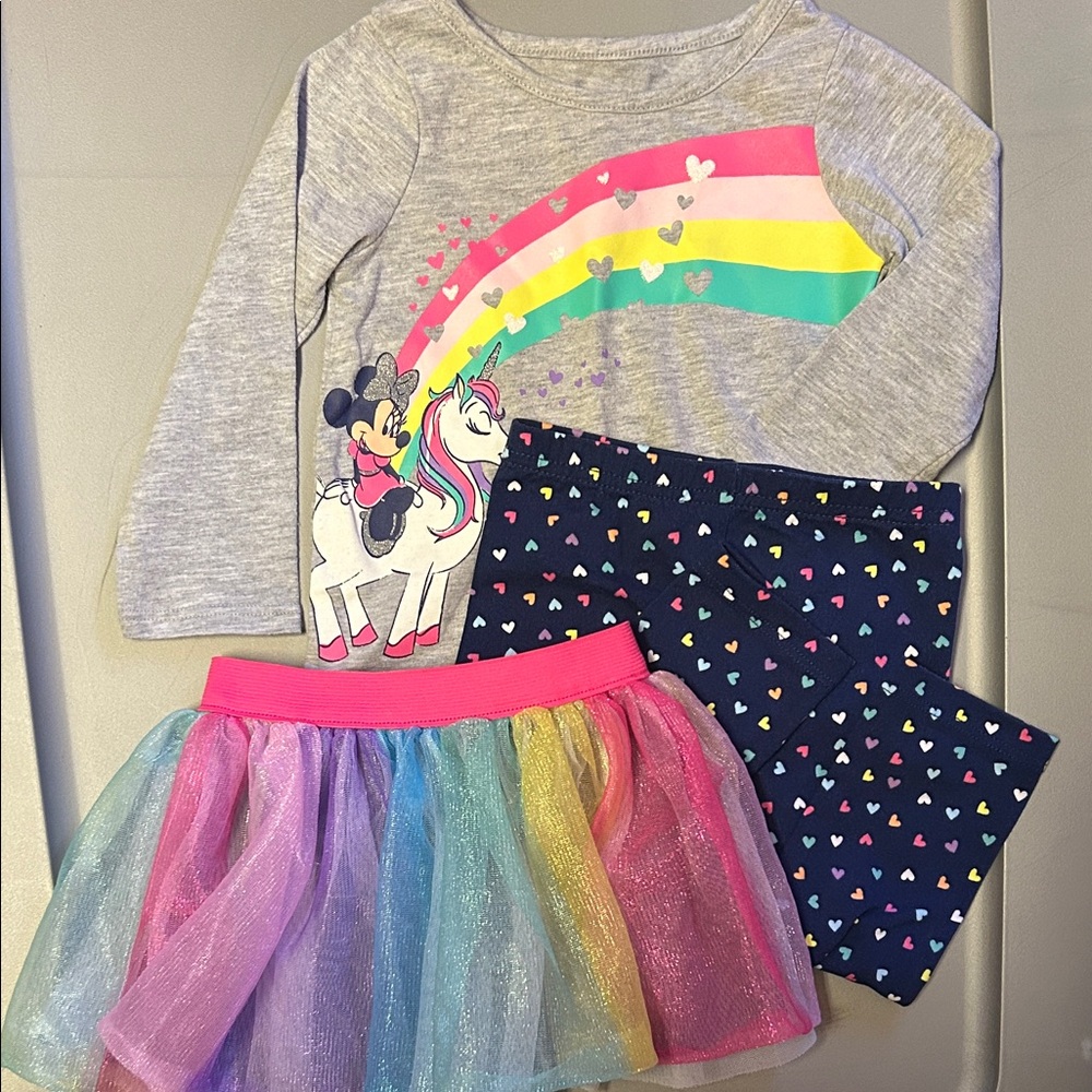 Disney Gray and Multicolor Kids Matching Set